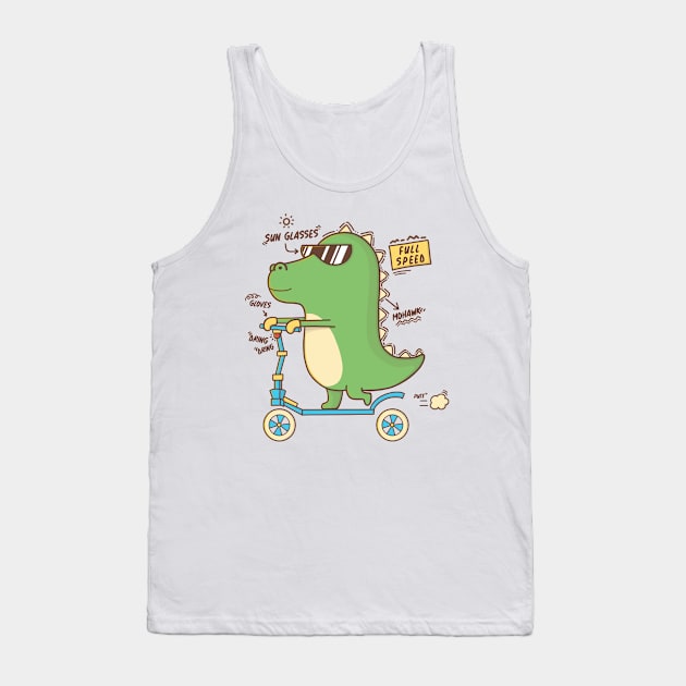 SCOOTER DINO Tank Top by PNKid